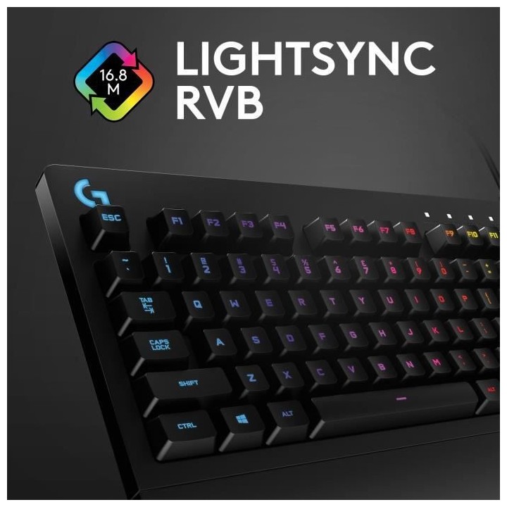 Clavier gaming filaire - Logitech - G213 Prodigy - USB - AZERTY - Noir