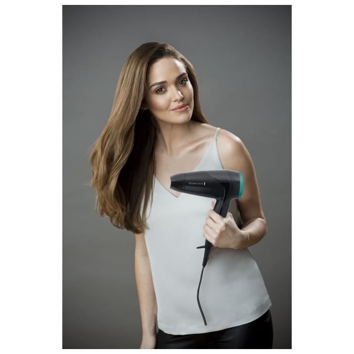 Remington D1500 Seche-Cheveux de Voyage Puissant 2000W On The Go, Poig