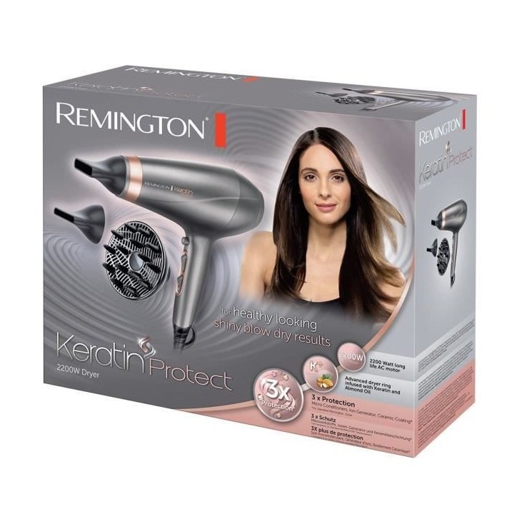 Remington AC8820 Seche-Cheveux 2200W Professionnel Keratin Protect, So