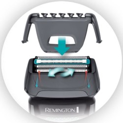 Remington F5000 Rasoir Electrique - Grilles Style Series - Etanche - Tete Tondeuse 6 Hauteurs - 1 Sabot Barbe 3 Jours