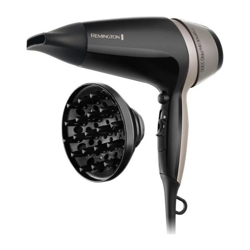 REMINGTON D5715 Seche-Cheveux Professionnel Ionique Thermacare 2300W, Grille Céramique, Chaleur Homogene