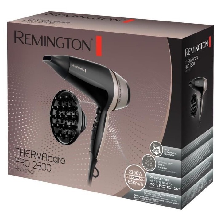 REMINGTON D5715 Seche-Cheveux Professionnel Ionique Thermacare 2300W,