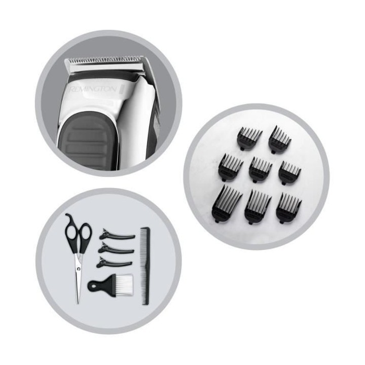 Remington HC450 Coffret Premium Tondeuse Cheveux Stylist, Lames Inox A