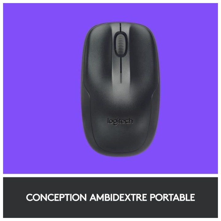 LOGITECH Ensemble Clavier Souris MK220 - AZERTY - Sans Fil