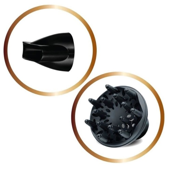 Remington D6098 Seche-cheveux 2200W ionique, sublime la brillance des