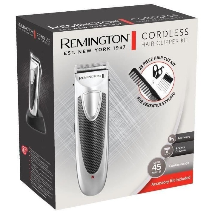 Remington HC4110 Set de Coiffure Tondeuse Cheveux Lames Acier Inoxydab