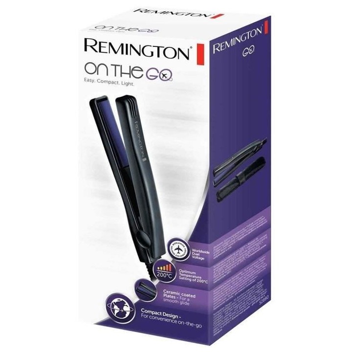 Remington S2880 Fer a Lisser Mini Lisseur de Voyage Advanced Ceramic O