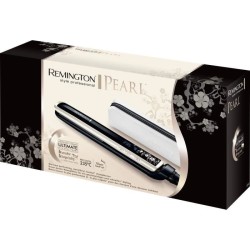 Remington S9500 Fer a Lisser, Lisseur Pearl Plaques Souples Advanced Ceramic XL avec Eclats de Perles, Cheveux Brillants