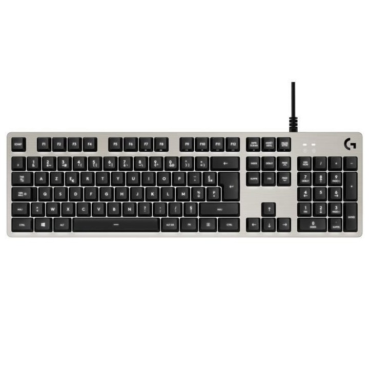 LOGITECH - Clavier Gamer G413 Silver - AZERTY - Mécanique - Noir