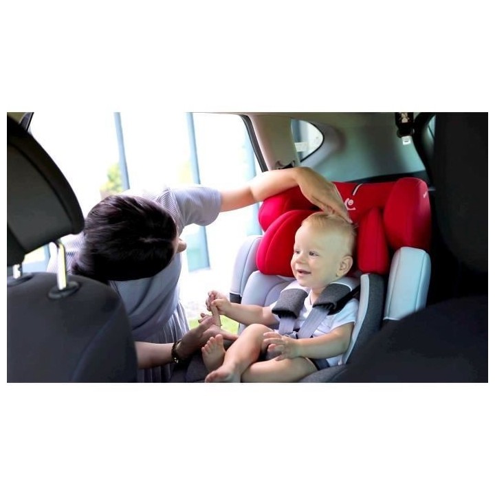 RENOLUX Step 123 Smart Siege Auto évolutif - Groupe 1/2/3 - Rouge