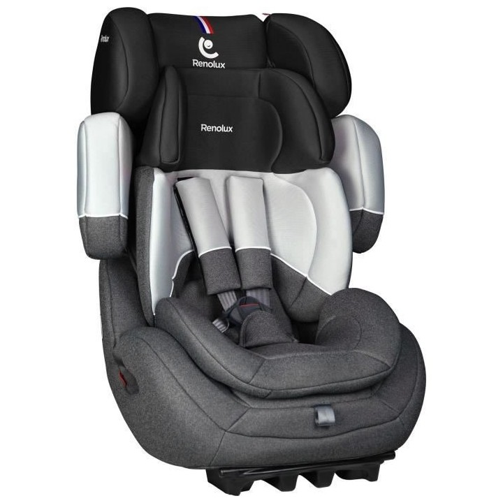 RENOLUX Step 123 Smart Rehausseur évolutif - Groupe 1/2/3 - Noir