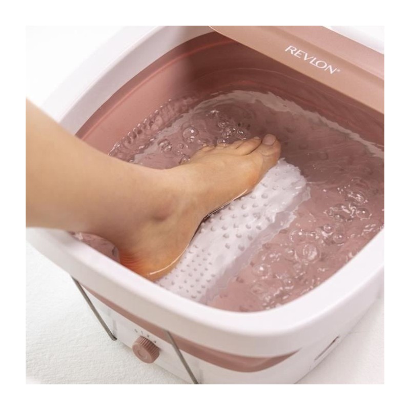 REVLON - Balnéothérapie bain de pieds - fonction massage - Rose