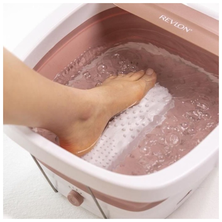 REVLON - Balnéothérapie bain de pieds - fonction massage - Rose