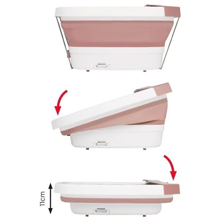 REVLON - Balnéothérapie bain de pieds - fonction massage - Rose