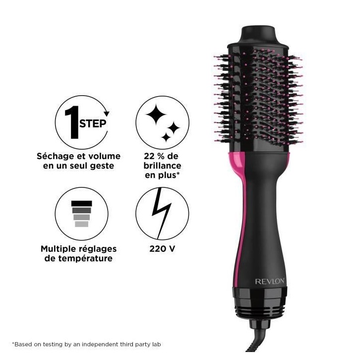 REVLON RVDR5222E - Brosse séchante volumisante 2 en 1 perfectionniste