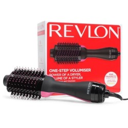 REVLON RVDR5222E - Brosse séchante volumisante 2 en 1 perfectionniste - Pro Collection - Noir/Rose