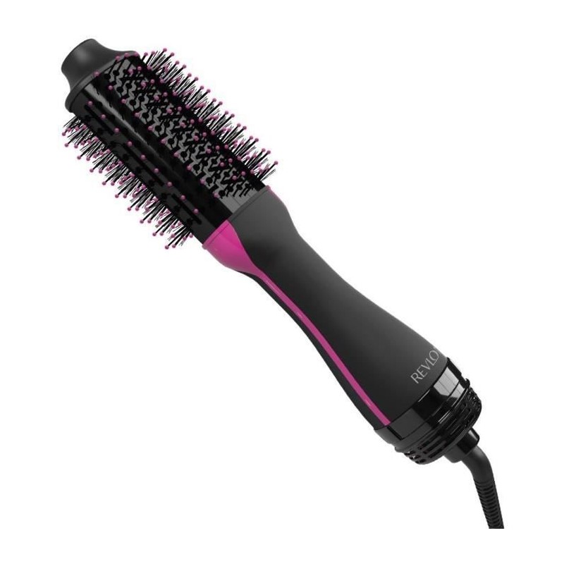 REVLON RVDR5282UKE - Brosse séchante volumisante One Step - Cheveux courts a mi longs - Brosse ovale - Poils mixtes - 3 réglag