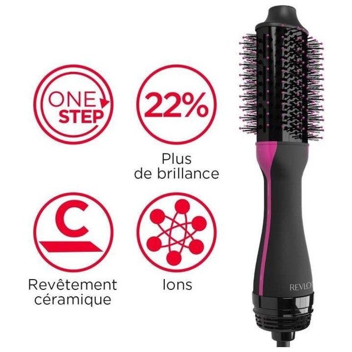 REVLON RVDR5282UKE - Brosse séchante volumisante One Step - Cheveux c