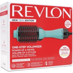 REVLON Teal Blue Brosse séchante et coiffante - Technologie ionique - 2 vitesses - Bleu