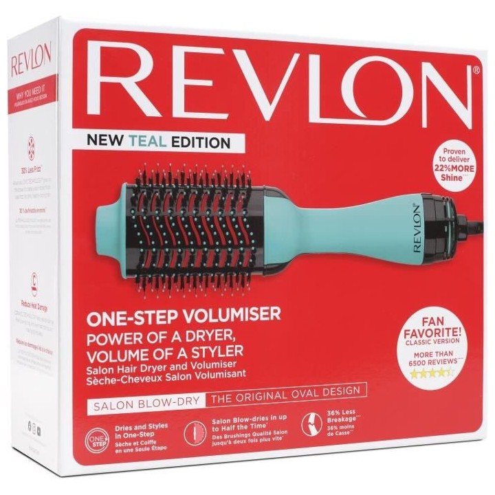 REVLON Teal Blue Brosse séchante et coiffante - Technologie ionique -