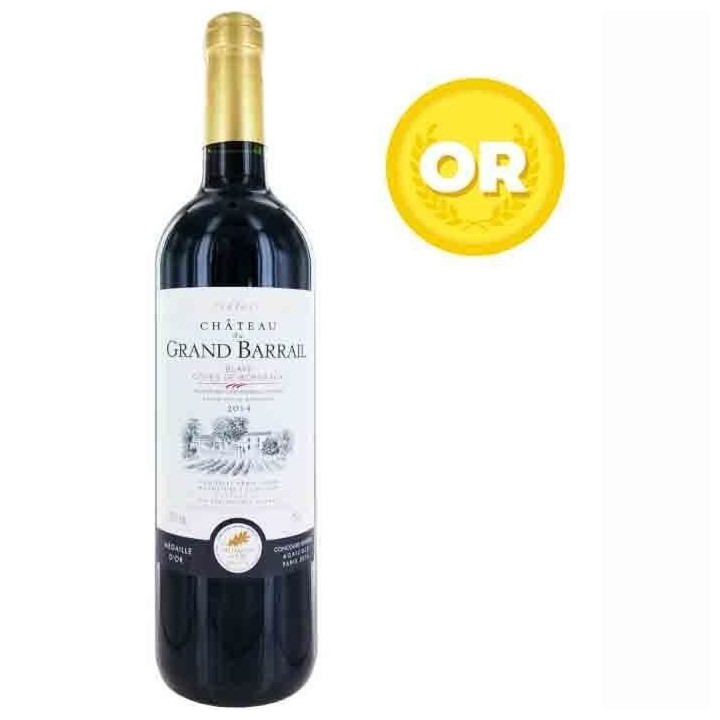 Château Grand Barrail 2014 Blaye - Vin rouge de Bordeaux