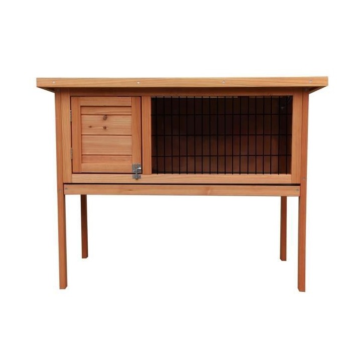 Clapier en bois pour lapin Basile 91,5x45x70 cm - Pour lapin