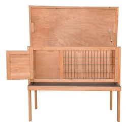 Clapier en bois pour lapin Basile 91,5x45x70 cm - Pour lapin