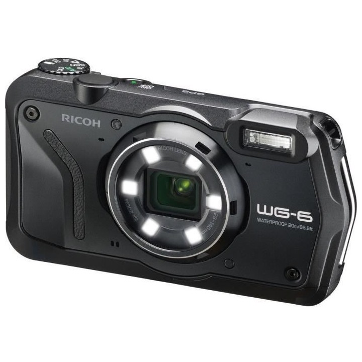 RICOH WG6 Appareil photo Compact outdoor - 20 MP - Vidéo 4K - Noir