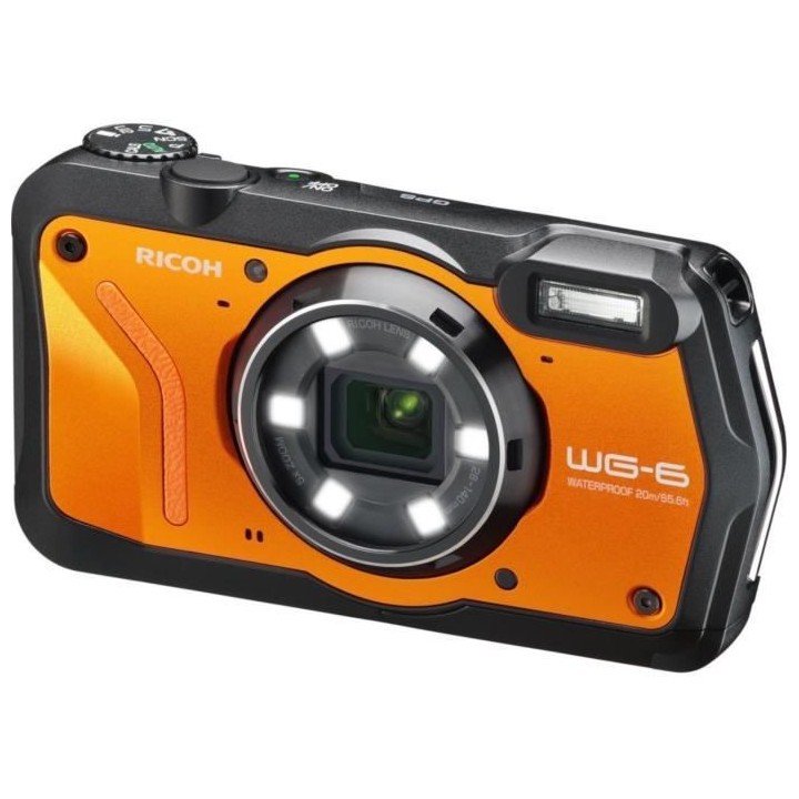 RICOH WG6 Appareil photo Compact outdoor - 20 MP - Vidéo 4K - Orange