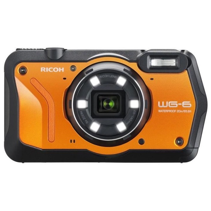 RICOH WG6 Appareil photo Compact outdoor - 20 MP - Vidéo 4K - Orange