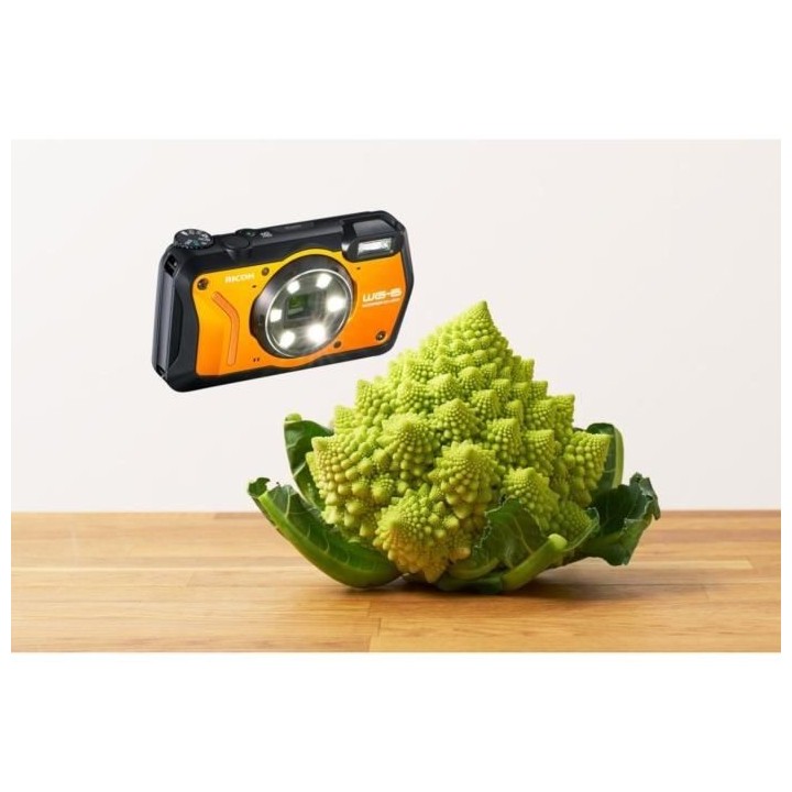 RICOH WG6 Appareil photo Compact outdoor - 20 MP - Vidéo 4K - Orange