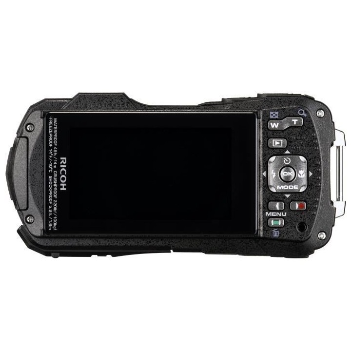 RICOH WG 80 Appareil Photo Compact Noir Etanche, 16 Megapixels, Robust