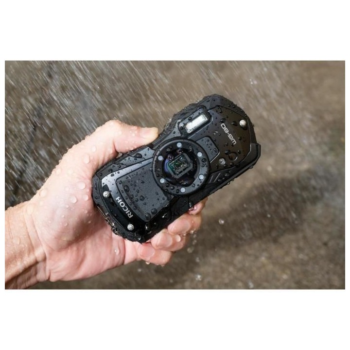 RICOH WG 80 Appareil Photo Compact Noir Etanche, 16 Megapixels, Robust