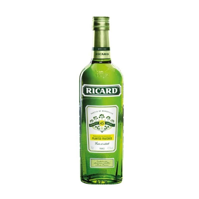 Ricard Plantes Fraiches - Pastis de Marseille - 45% - 70 cl