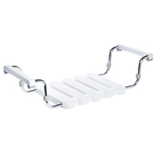 RIDDER Siege de baignoire avec cadre poli Blanc A0040011
