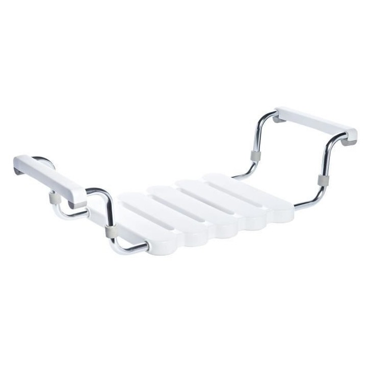 RIDDER Siege de baignoire avec cadre poli Blanc A0040011