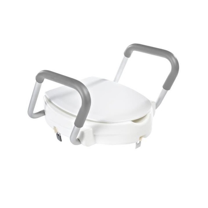 RIDDER Siege de toilette avec barre de sécurité Blanc 150 kg A007200