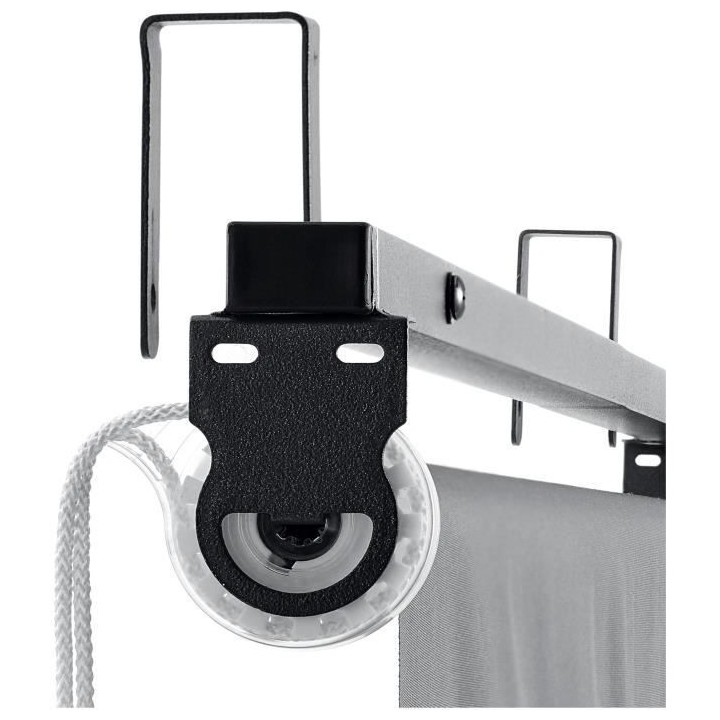 Lot de 2 stores enrouleurs gris pour pergola