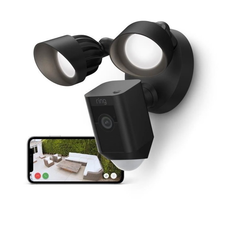 RING - Floodlight Cam Wired Plus - Caméra de surveillance extérieure