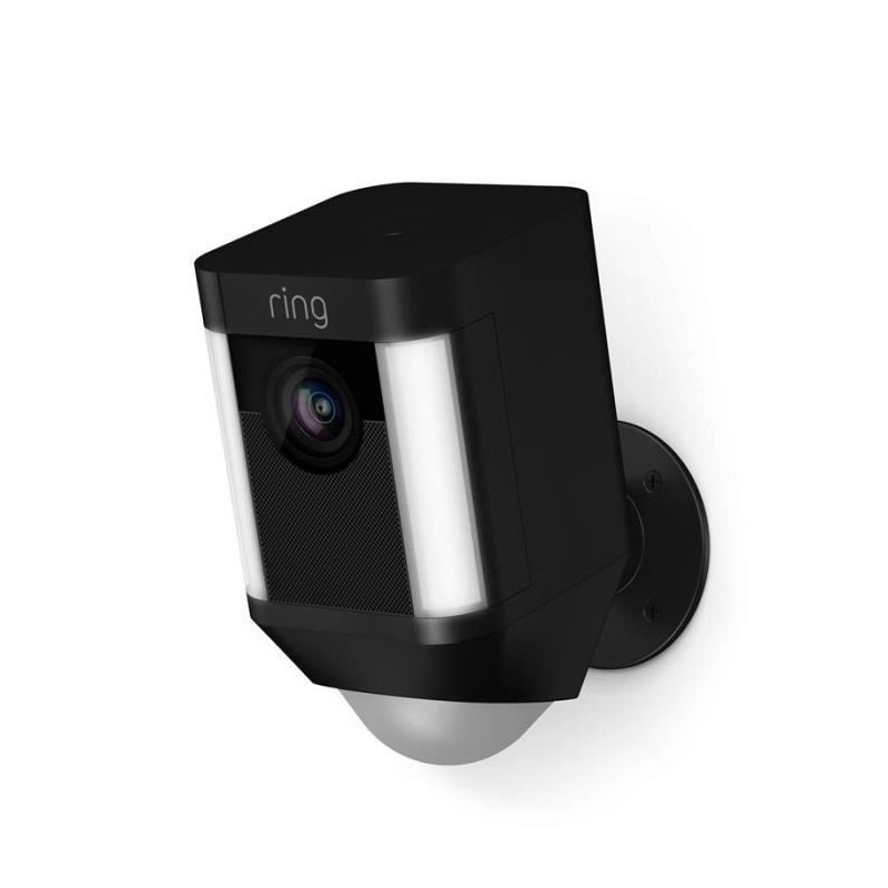 RING - Spotlight Cam Battery - Caméra de surveillance HD sans fil, projecteur LED, systeme audio bidirectionnel