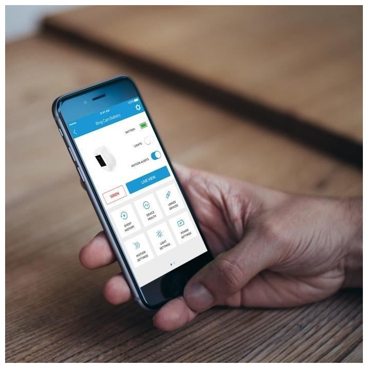 RING - Spotlight Cam Battery - Caméra de surveillance HD sans fil, pr