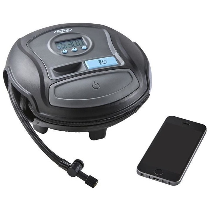 RING Compresseur d'air bluetooth digital automatique - 12V