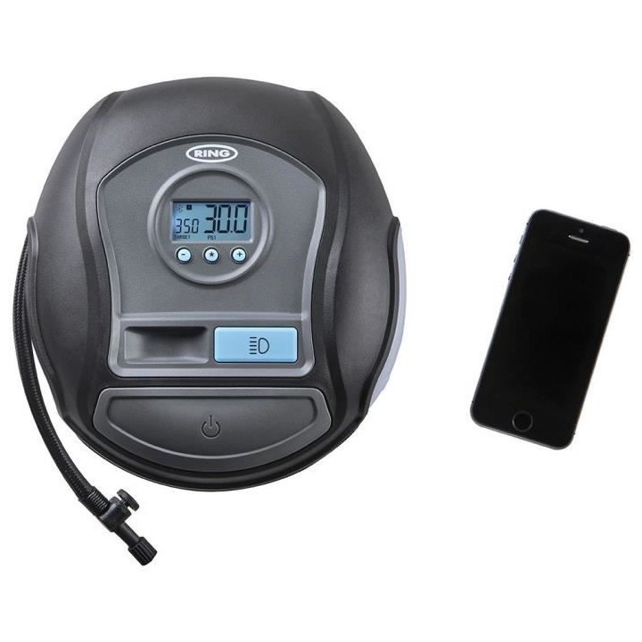 RING Compresseur d'air bluetooth digital automatique - 12V