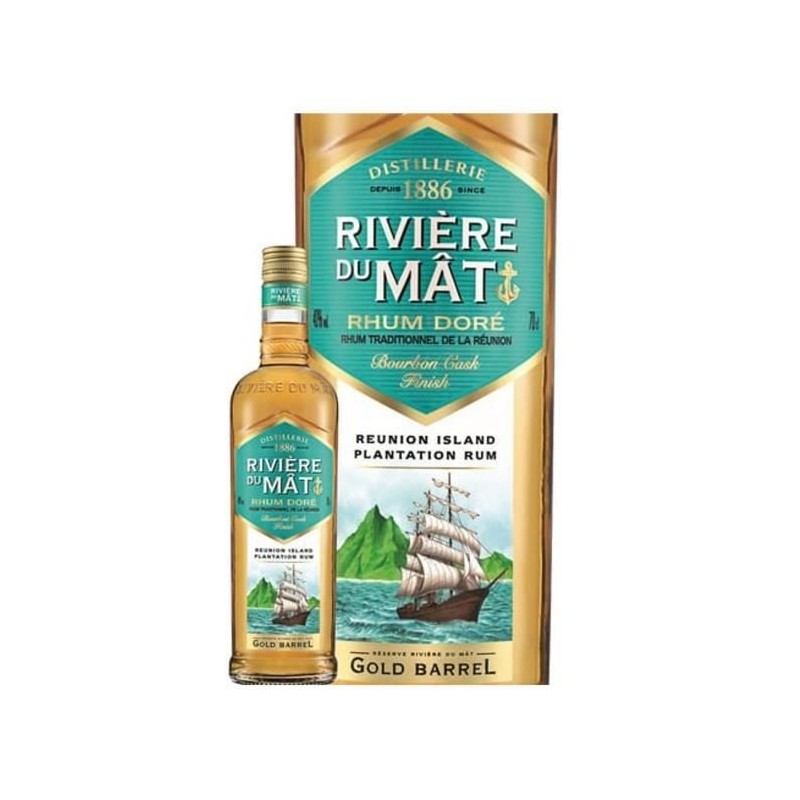 Riviere du Mât - Rhum doré de la Réunion - 40% - 70 cl