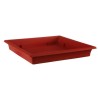 RIVIERA Plateau carré en plastique 30x30cm - Rouge