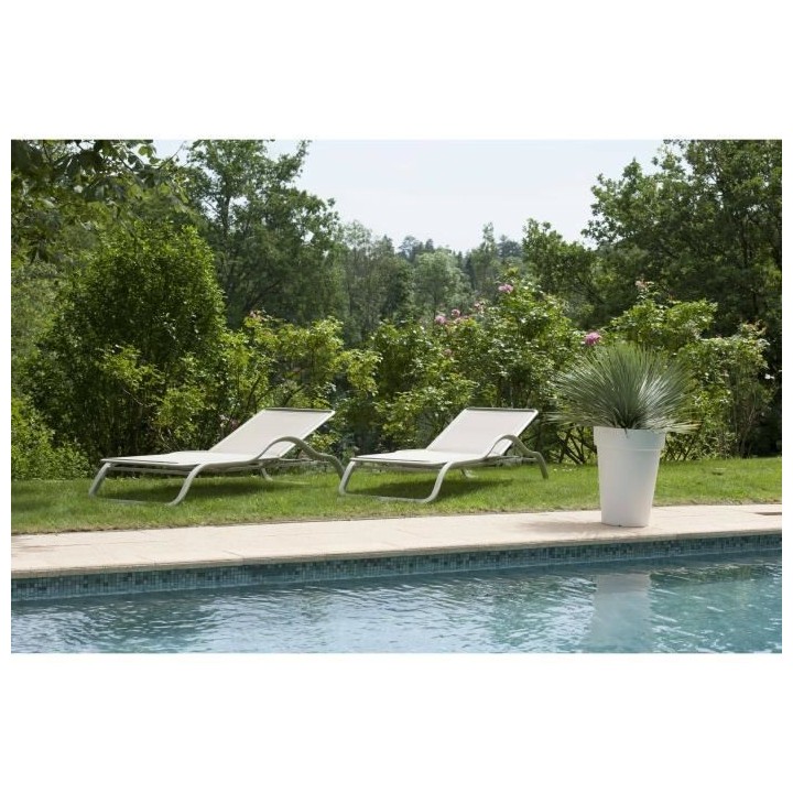 RIVIERA Pot Soleilla haut - 53 cm - Blanc