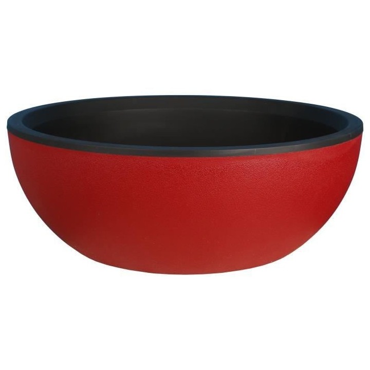 RIVIERA - Coupe pot de fleurs - granit D40 - rouge