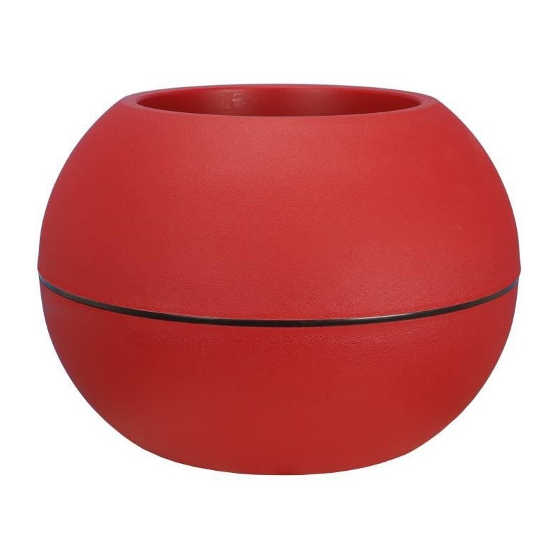 RIVIERA - pot de fleurs Boule - D40 - rouge