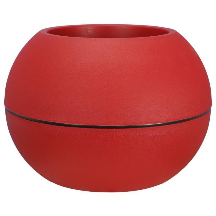RIVIERA - pot de fleurs Boule - D40 - rouge