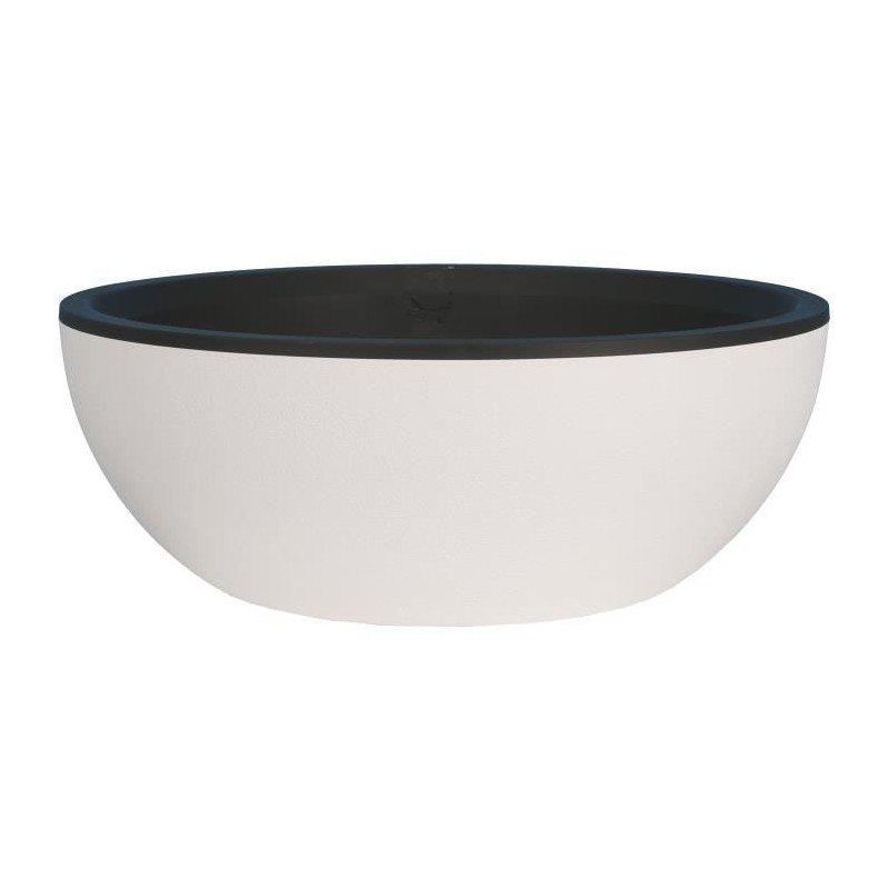 RIVIERA - Coupe pot de fleurs - granit D50 - blanc